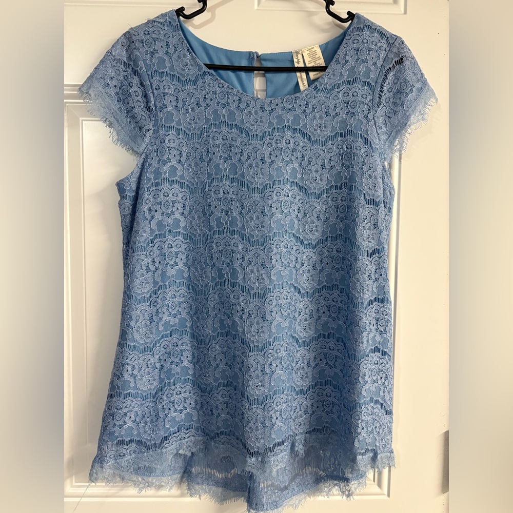 Blue Lace Women Top✨ - Picture 1 of 7